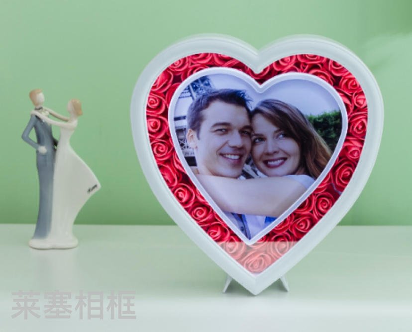Glass creative ornaments, photos, home decoration gifts, handicrafts, magic mirrors, photo frames details Picture