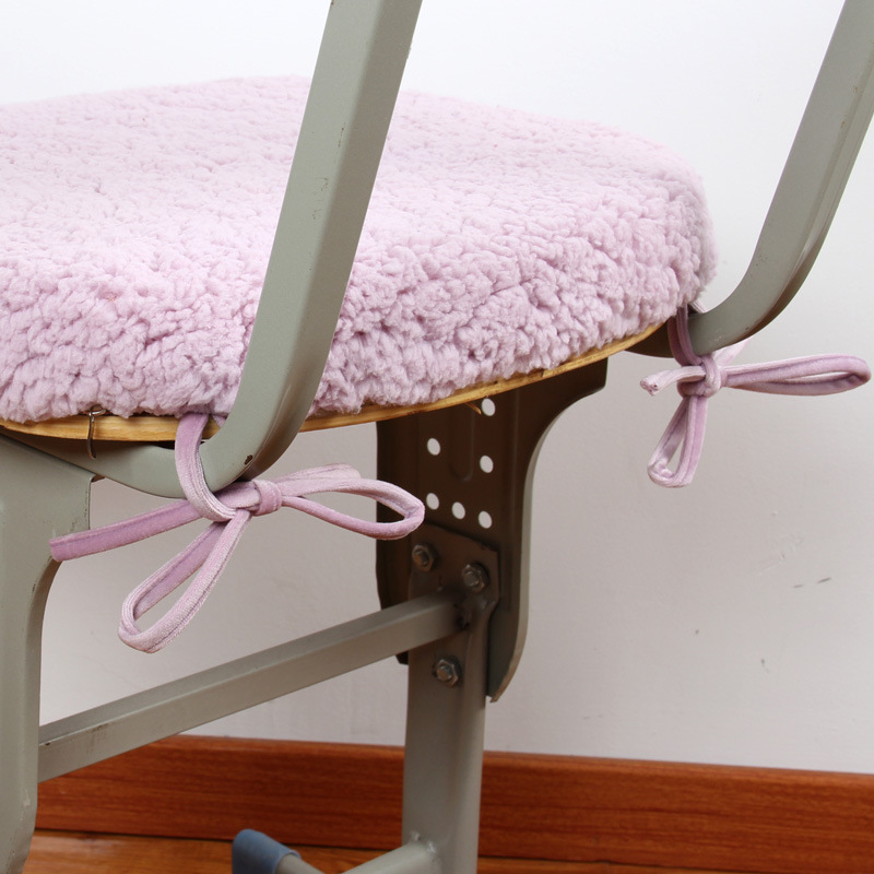 Warm cotton fleece student seat cushions, school classroom memory cotton cushions, chair seat cushions, straps, thickened chair cushions, bottom cushions details Picture