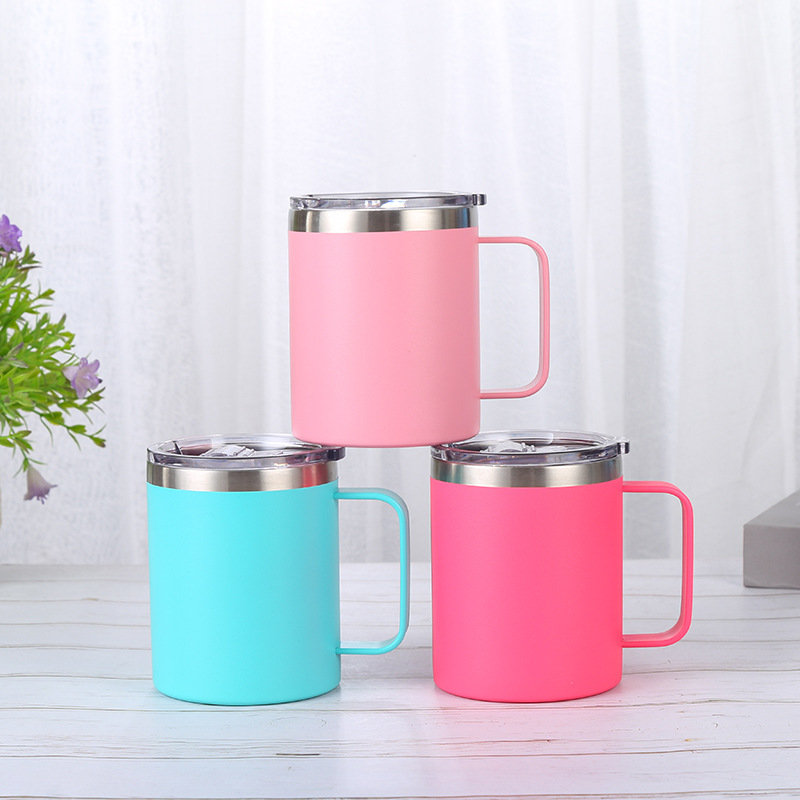 Simple 304 stainless steel insulated cup with handle, office water cup, fruit-colored straight car cup, customizable as a gift Application Scenario