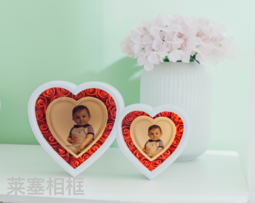 Glass creative ornaments, photos, home decoration gifts, handicrafts, magic mirrors, photo frames Specification image
