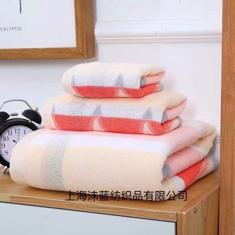 Toalla de algodón suave y absorbente para hombres y mujeres ducha facial toalla envoltura no cae toalla de ducha 100% algodón toalla de limpieza facial triangular Item Picture