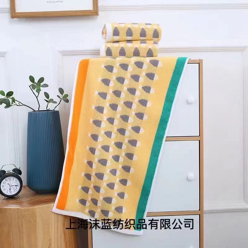 High-end towel, pure cotton, soft for washing face, absorbent and does not shed fibers, thickened face towel, adult couple, household small fish Specification image