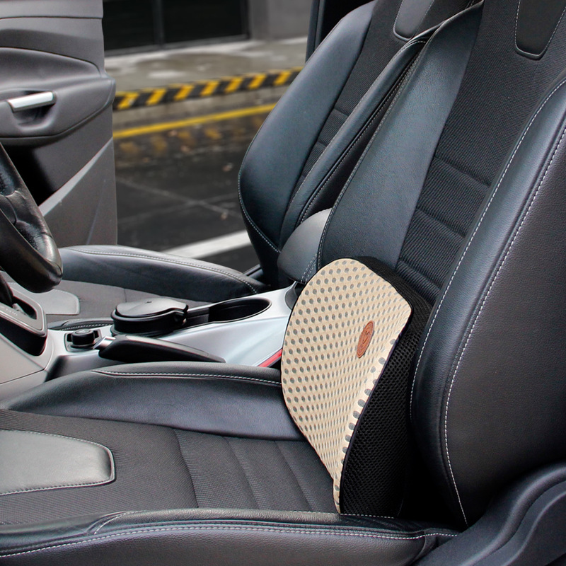 Thin car lumbar support cushion, breathable summer back cushion, small lumbar support, lumbar pillow backrest