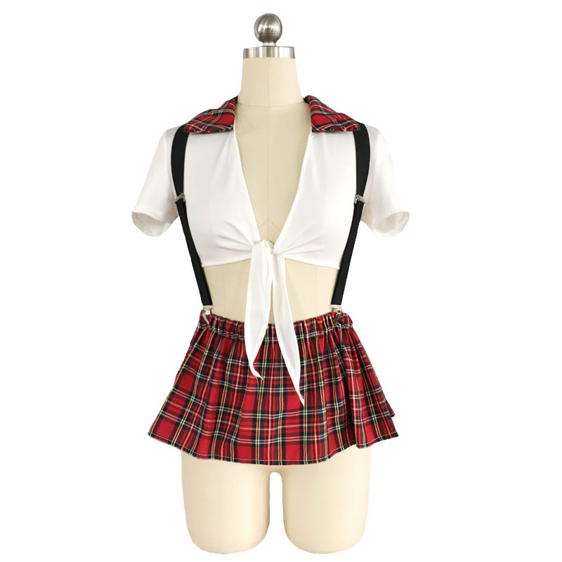 The new erotic lingerie uniforms are seductive with a European and American style, and the student uniforms are sexy cosplay anime costumes Specification image