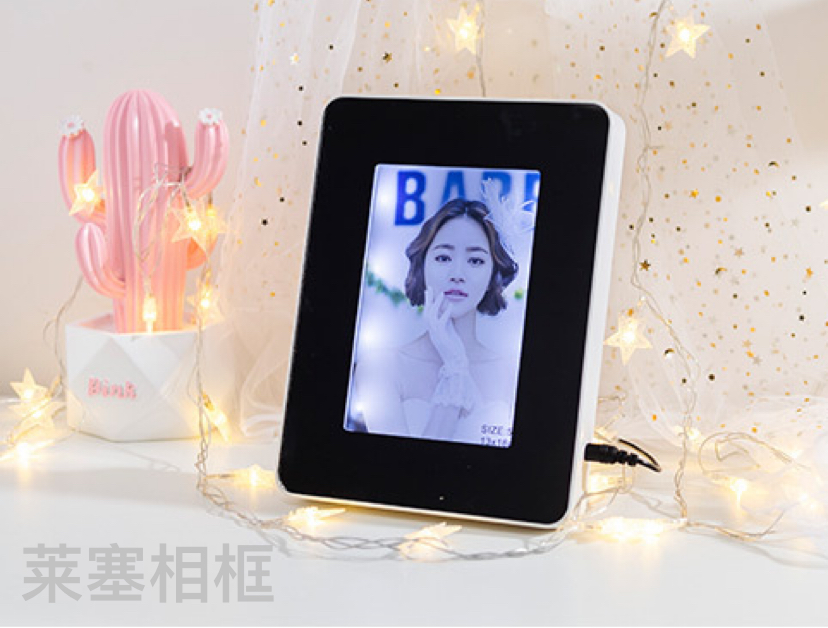 Glass creative ornaments, photos, home decoration gifts, handicrafts, magic mirrors, photo frames