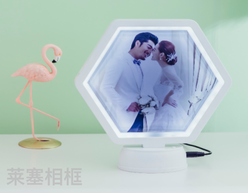 Glass creative ornaments, photos, home decorations, gifts, handicrafts, magic mirrors, photo frames Specification image