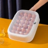 Refrigerator egg box, shockproof and drop-proof, fresh-keeping, kitchen egg rack, egg tray, plastic flip-top egg box details Picture