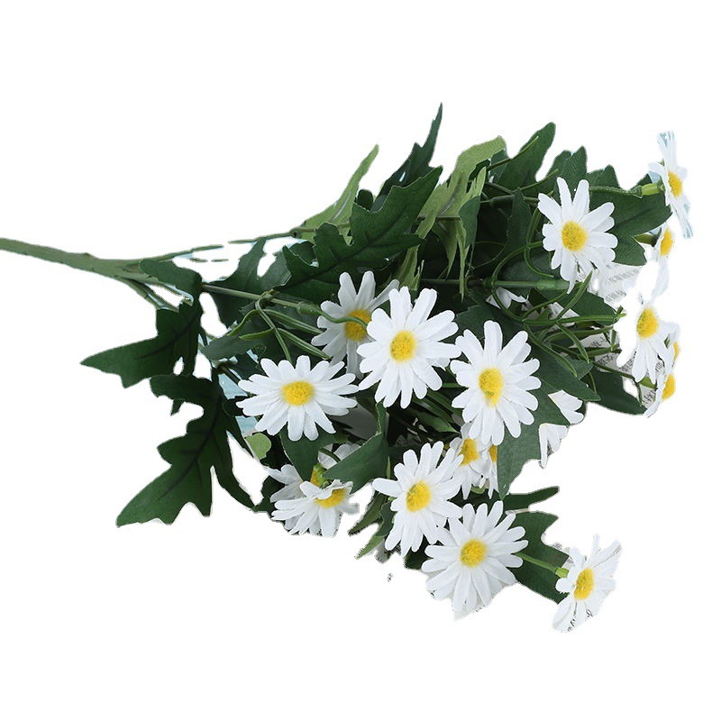 Fresh and light chrysanthemums, Daisy simulation bouquets, Dutch chrysanthemums, Persian chrysanthemums, living room decorations, photography props, artificial flowers Item Picture
