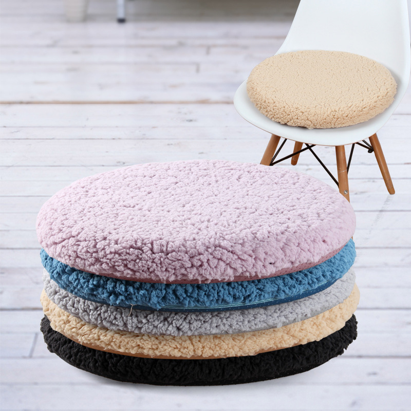 Plush round seat cushion, memory foam dining chair cushion, round stool cushion, chair cushion, chair seat cushion, rattan chair, winter round cushion