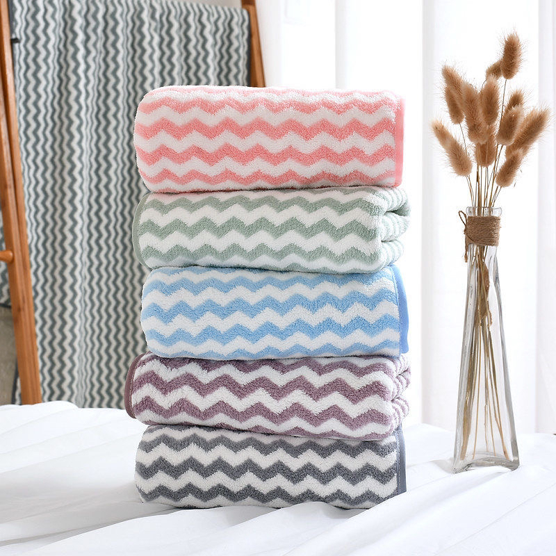 Towel coral down dry hair towel daily super absorbent thickened adult couple student face towel wholesale hand towel thumbnail