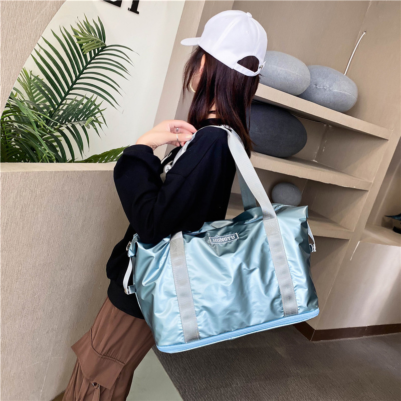 Wholesale dry-wet separation sports hand bags, shoulder bags, yoga and fitness bags, large-capacity travel bags, customized logos details Picture