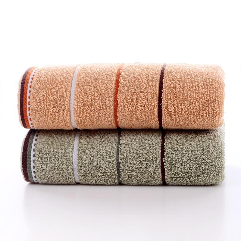 Towel for face washing, adult pure cotton hand towel, household face wiping, shower, bathing, men's and women's absorbent face towel, non-shedding, colored stripe Item Picture