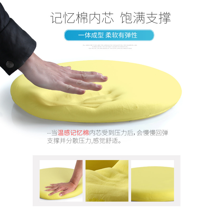 Plush round seat cushion, memory foam dining chair cushion, round stool cushion, chair cushion, chair seat cushion, rattan chair, winter round cushion Specification image