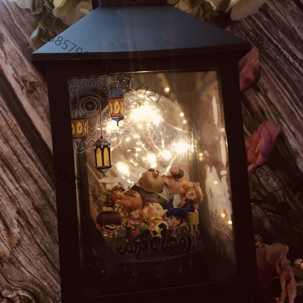 Cross-border antique-style Christmas and Ghost Festival wishing lanterns, ramadan decorative craft, wholesale small oil lamps for Ramadan Item Picture