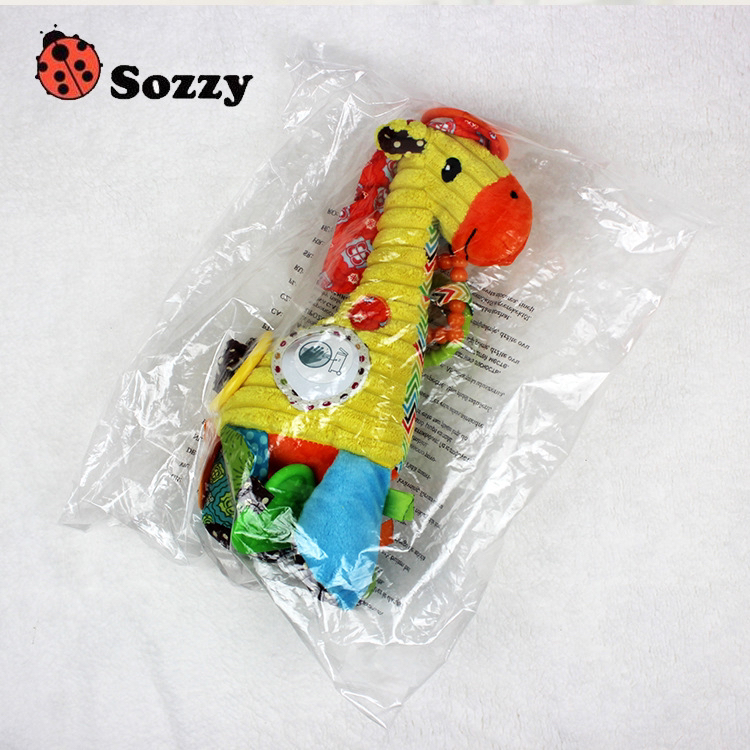 Giraffe Music bells and eight-tone violins plush toys for infants and toddlers Specification image