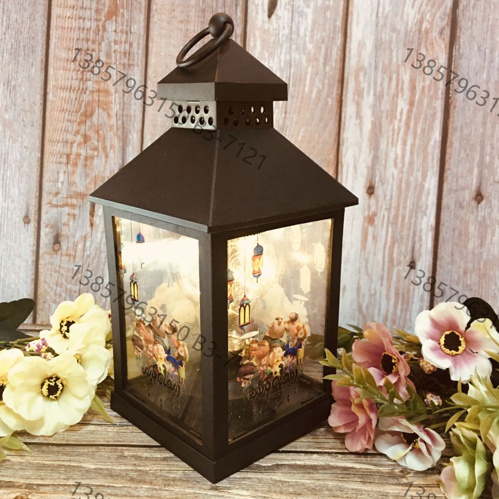 Cross-border antique-style Christmas and Ghost Festival wishing lanterns, ramadan decorative craft, wholesale small oil lamps for Ramadan details Picture