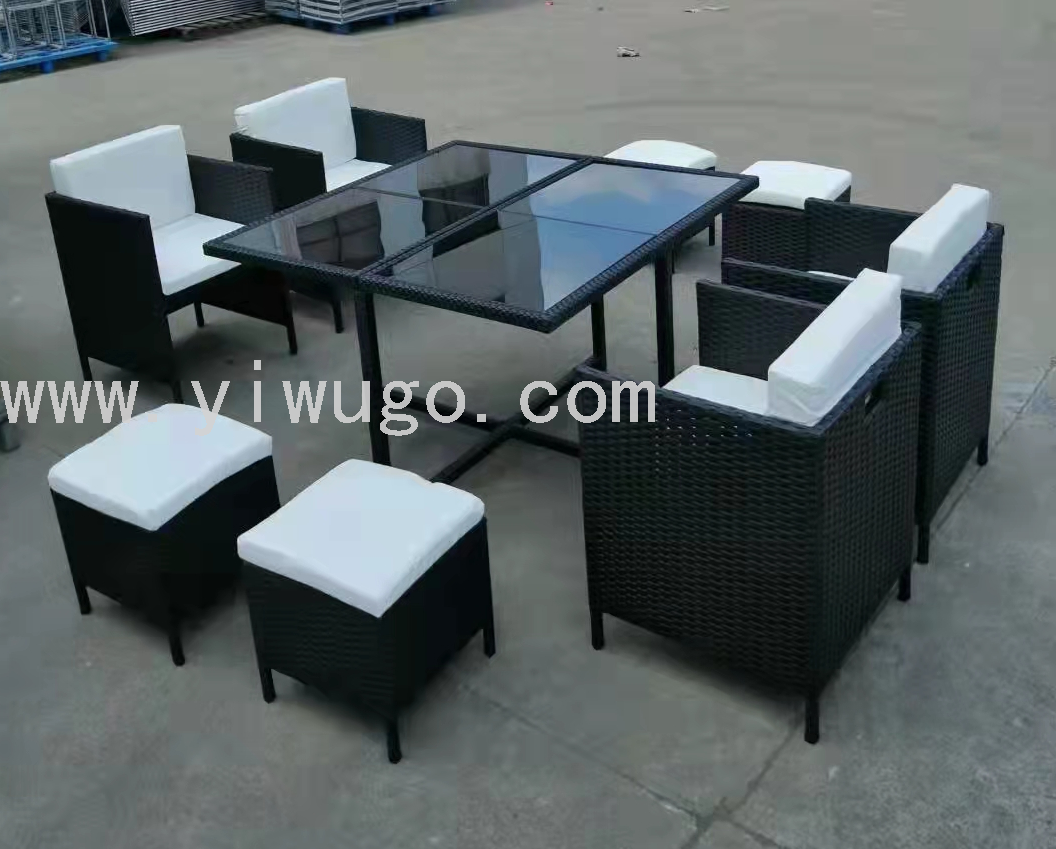Rattan sofa 9 piece set leisure balcony garden courtyard outdoor furniture 4 piece set