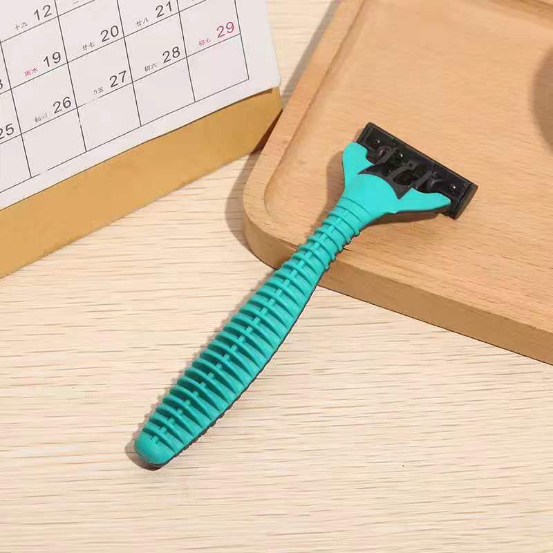 Disposable razor Hotel Disposable razor manual three-layer stainless steel razor support customization