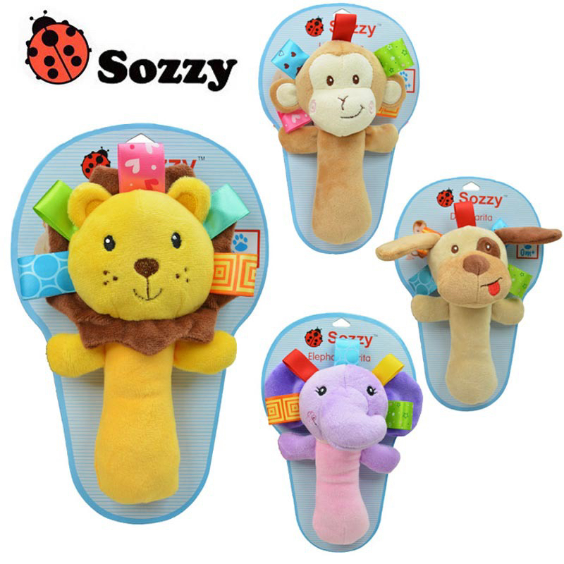 Baby and animal hand-cranked sticks, BB sticks, elephants, monkeys, puppies, and various color card packages Specification image