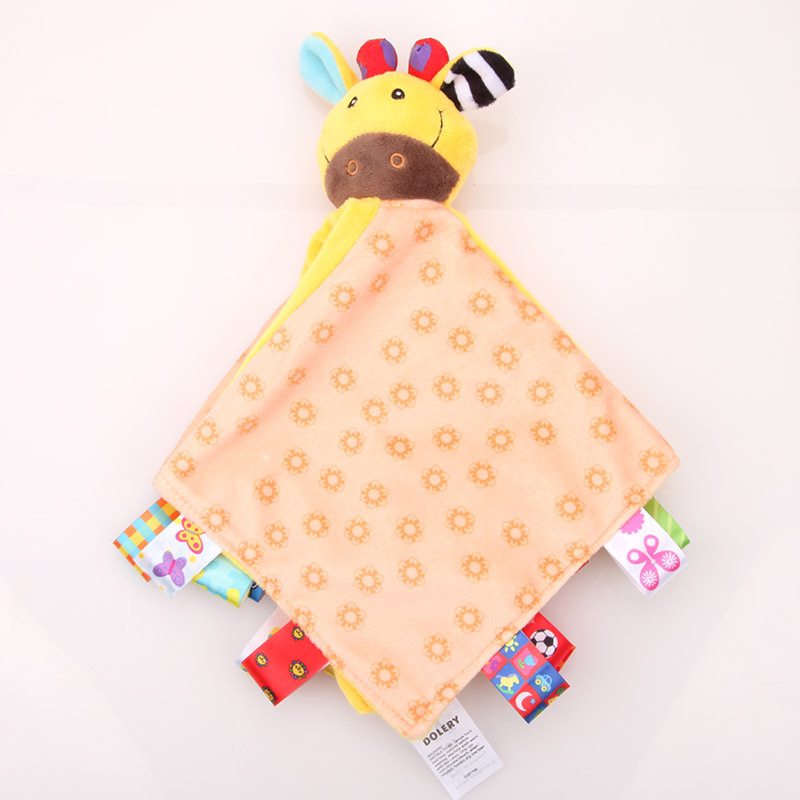 Baby animal label soothing towel, baby sleeping companion soothing belt, rattle Application Scenario