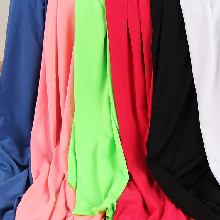 Stock 100D Milk Silk Stretch Laika Sweatshirt Polyester T-Shirt Lulu Sports Yoga Wear Leggings Fabric details Picture