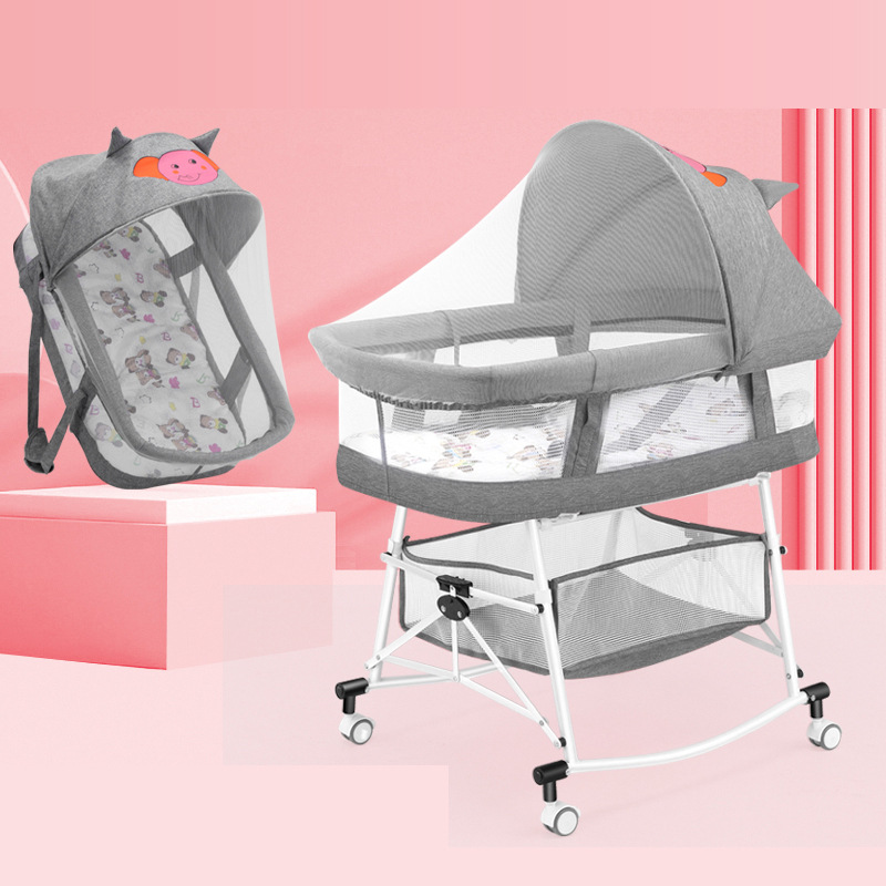 Crib folding portable crib folding crib newborn bassinet multifunctional baby basket out