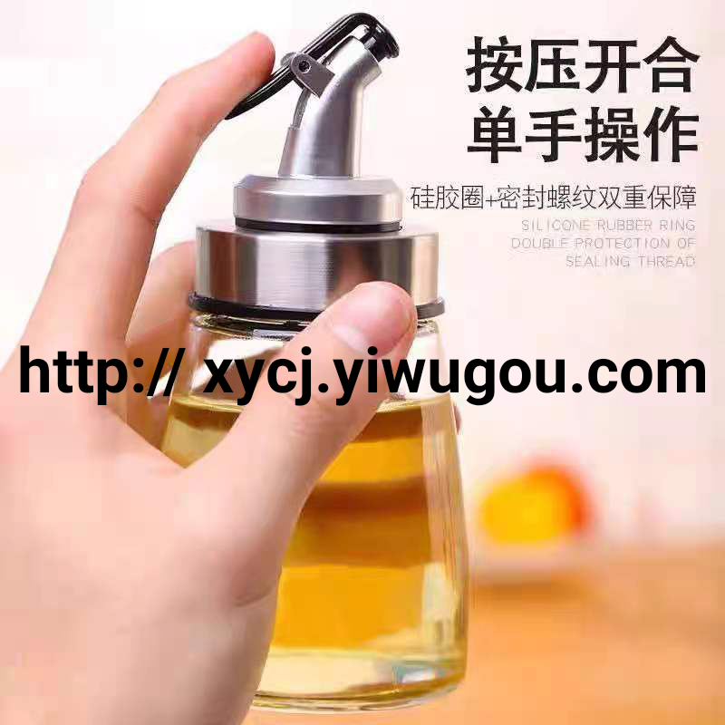 Oil bottle glass leak-proof oil pot, seasoning high borosilicate household small soy sauce oil and vinegar bottle and jar, kitchenware soy sauce pot Application Scenario