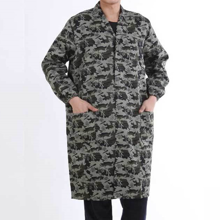 Work clothes men and women long blue jacket spring and autumn labor protection clothing overalls camouflage work clothes custom work clothes handling clothes