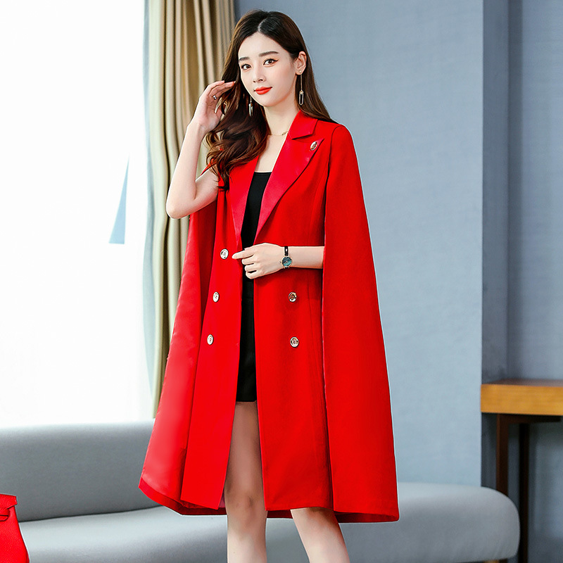 女式风衣实物图