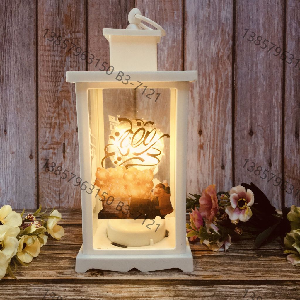 Ranadan Ramadan lantern Eid, custom iron art wind lantern, handicrafts, ornaments, pendants, Arab-style lanterns
