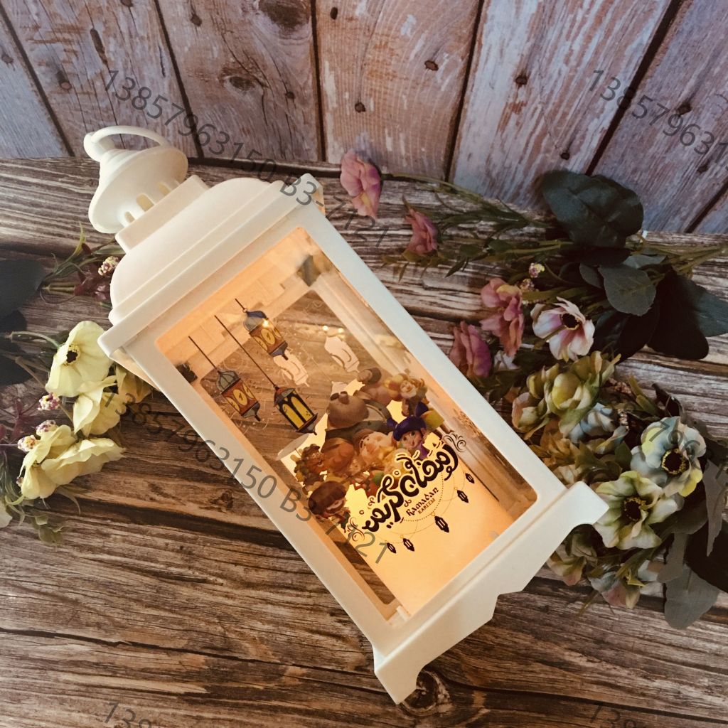 Ranadan Ramadan lantern Eid, custom iron art wind lantern, handicrafts, ornaments, pendants, Arab-style lanterns Item Picture