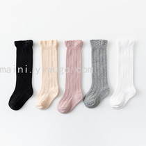 Combed cotton Spring and autumn baby baby socks loose baby socks Baby socks Amazon lace stockings