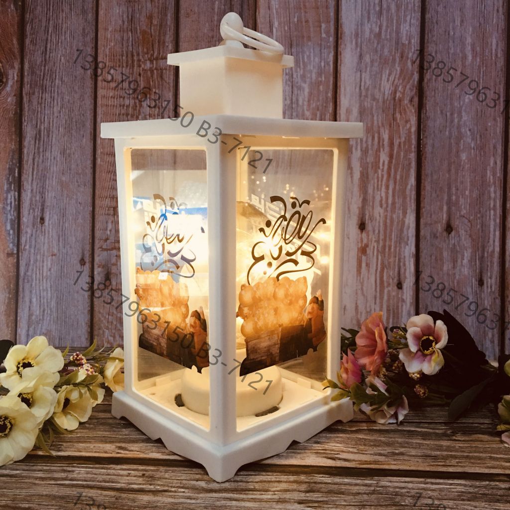 Ranadan Ramadan lantern Eid, custom iron art wind lantern, handicrafts, ornaments, pendants, Arab-style lanterns details Picture