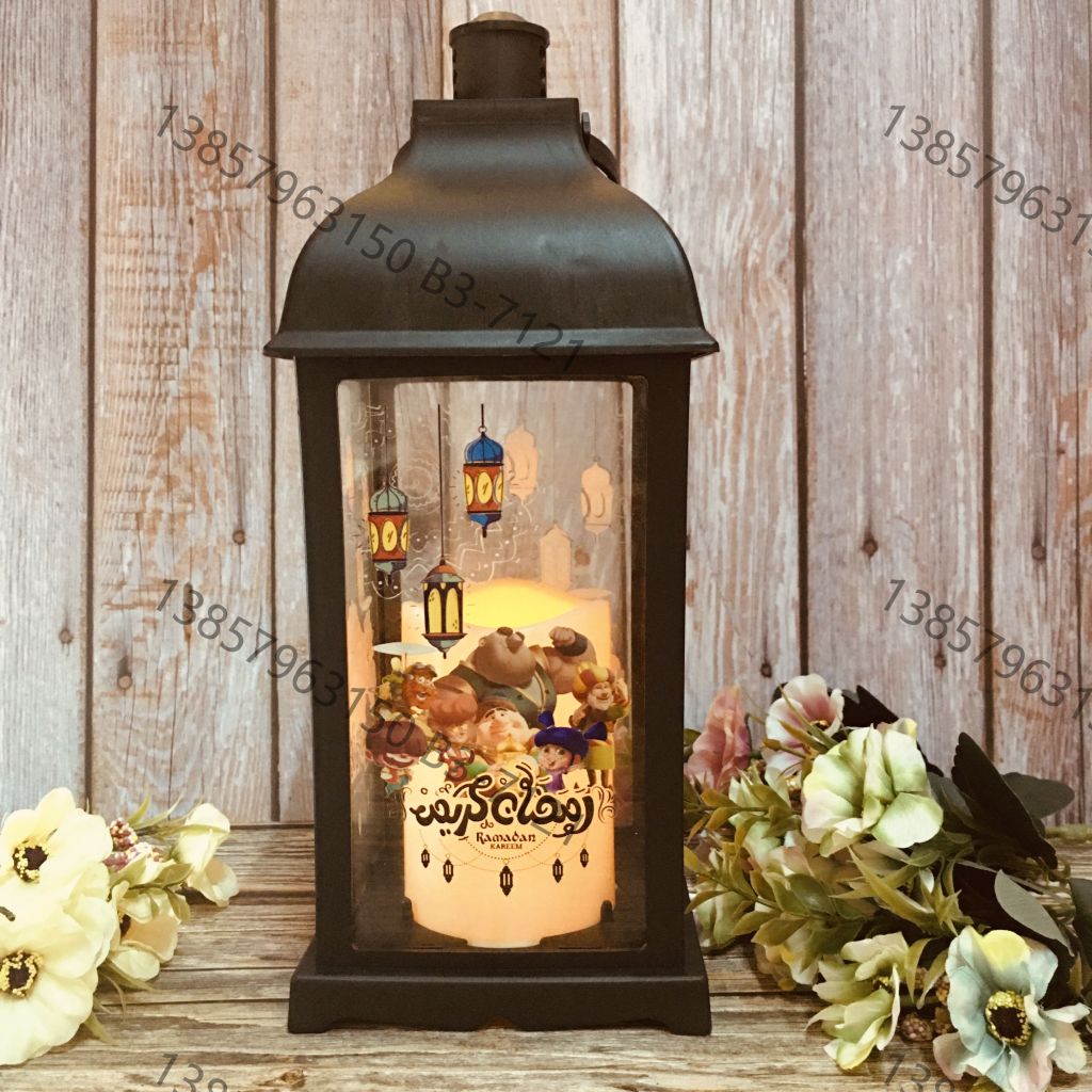 Ranadan Ramadan lantern Eid, custom iron art wind lantern, handicrafts, ornaments, pendants, Arab-style lanterns