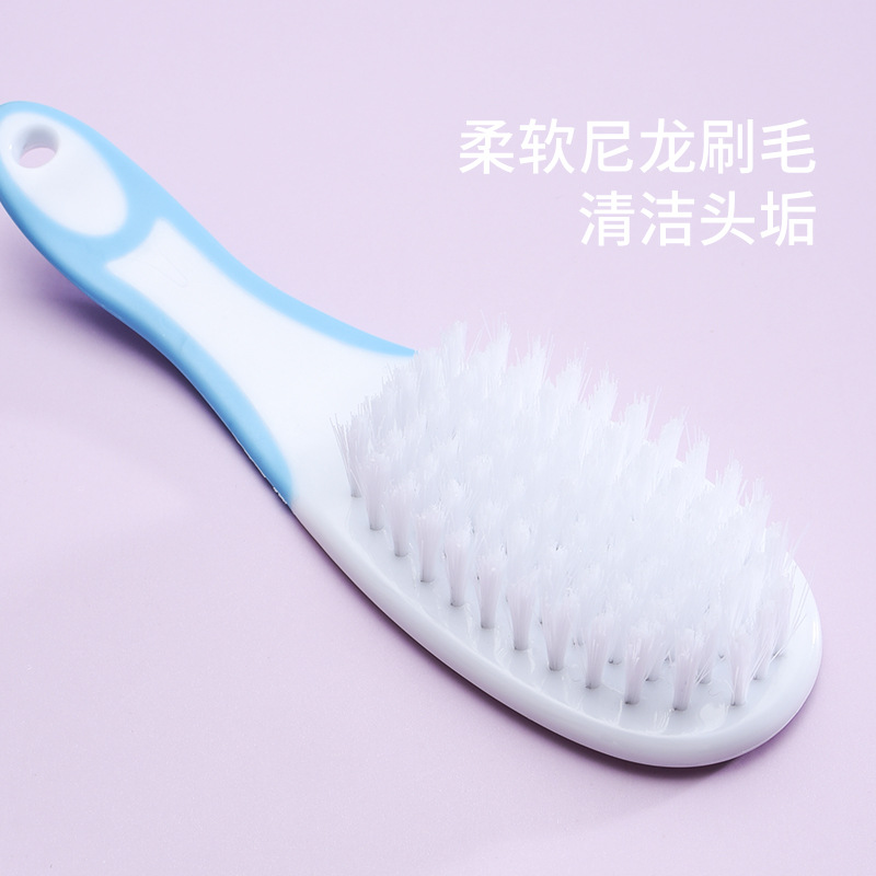 Baby care six-piece set: comb, brush, scissors, baby care set, nail care and nail clipper 6-piece set Item Picture
