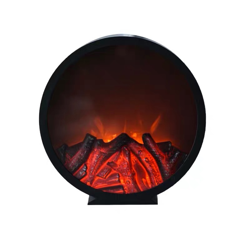 Estilo americano led lámpara de llama estufa sala de estar escritorio decoración del hogar artesanía accesorios merchandising lámpara de chimenea Item Picture