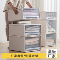 Transparent drawer storage closet Plastic cabinet Household underwear locker Closet organizer Clothes storage box