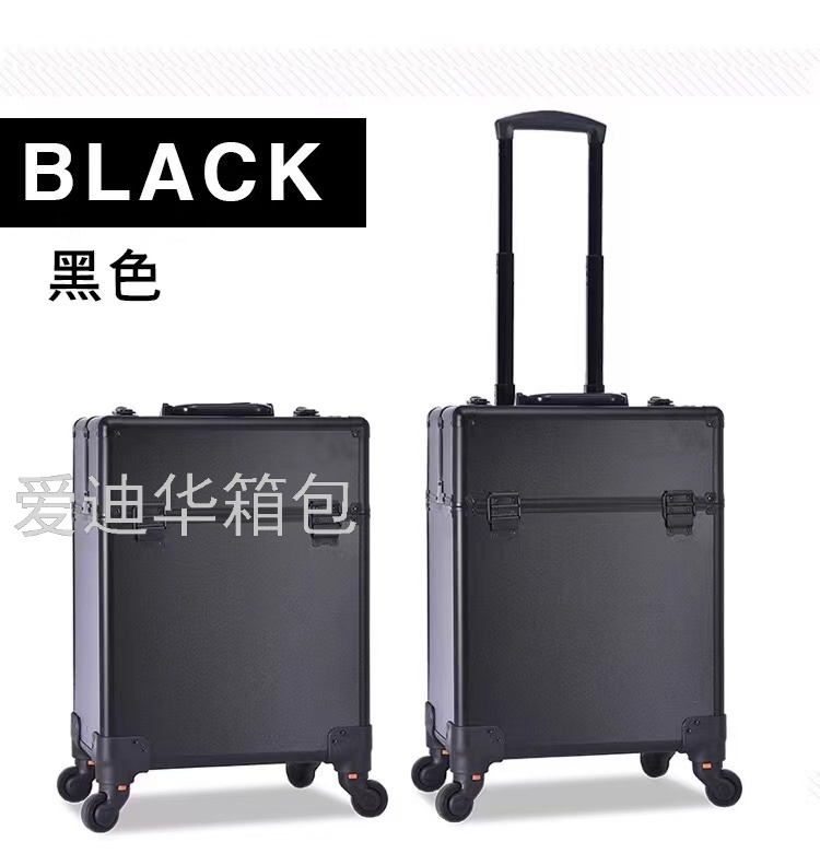 Aidihua Fashion Bestseller anti-scratch and waterproof beauty tattoo Makeup artist Silent swivel wheel tool Makeup handle box