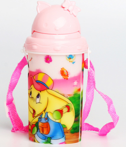 Children's 3D water cup cartoon can love kindergarten water bottle leak-proof and fall-proof water cup