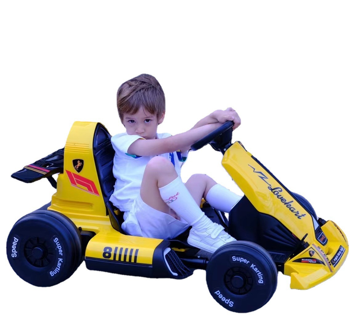 In 2022, the best-selling four-wheel electric children's square go-kart, drift car, baby and children's car kids go kart for foreign trade Item Picture