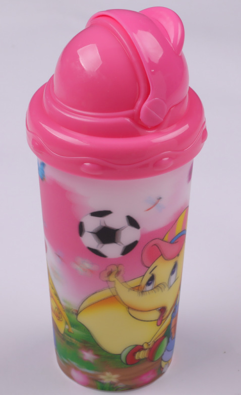 New children's water bottle drop and leak proof water bottle cartoon cute cup