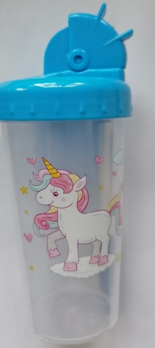 Children's transparent water bottle learning cup kindergarten special water bottle
