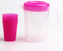 1.5L water cooler with 4 cups plastic water cooler
