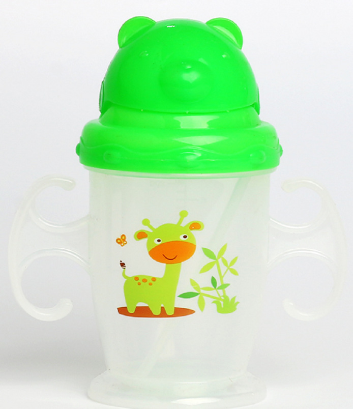 可爱儿童手柄杯婴儿学饮杯宝宝吸管杯