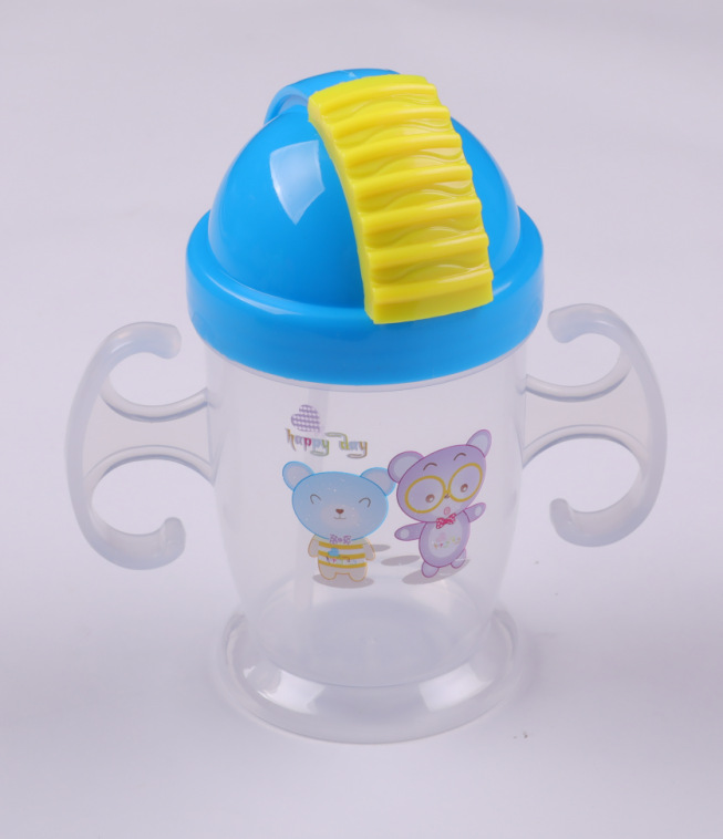2021 Baby water bottle with handle anti-drop water bottle for kindergarten