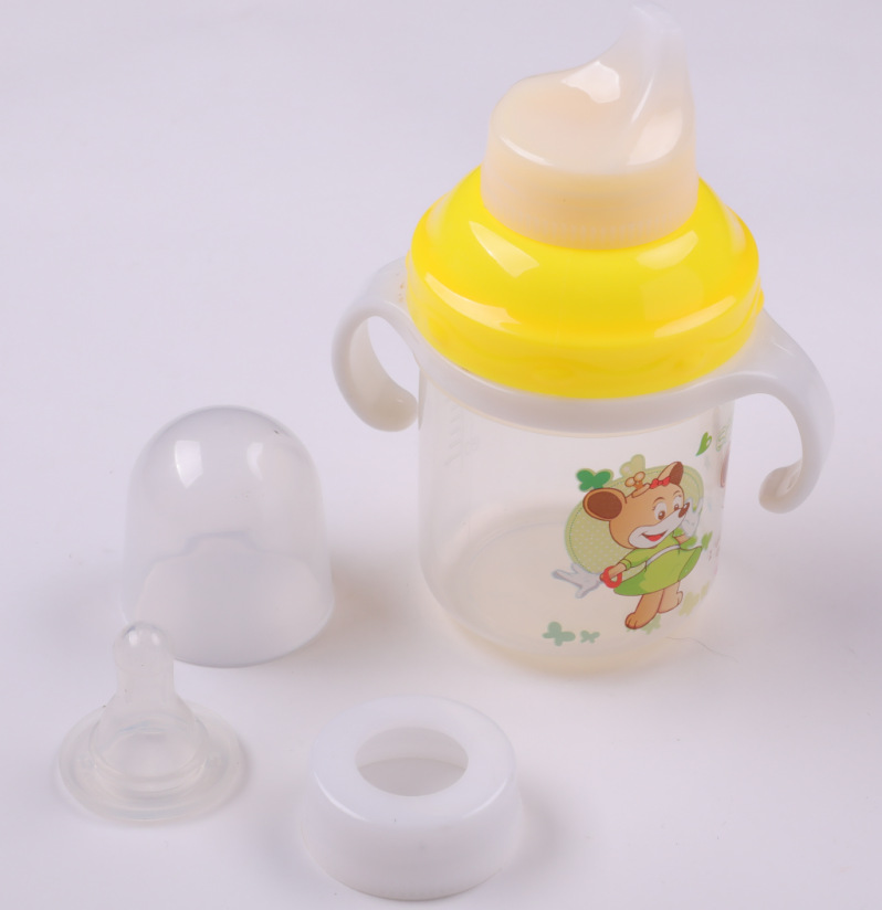 2021新款婴幼儿两用水壶奶嘴鸭嘴学饮杯