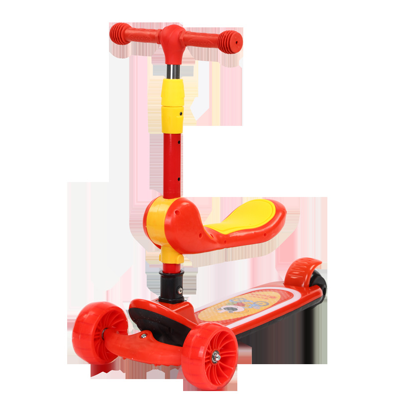 Children's scooter three-in-one, suitable for both sitting and sliding, baby slide car 1-2-3-6 years old pedal slide car Item Picture