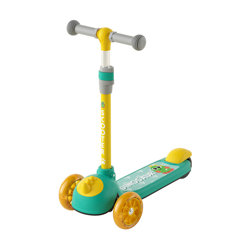Children 's scooter 1-3-6 4 years old baby 2 single-leg scooter for boys and girls, flashing pedal wide wheel scooter Item Picture