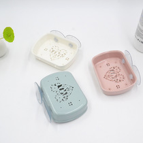 Sucker soap box Punch-free soap holder Bathroom drain soap holder Bathroom Creative wall-mounted handmade soap holder