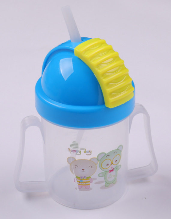 2021儿童滑盖学饮杯防漏防摔水壶